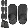 ONVAYA® Handwerkerpantoffel mit Gummiband im Beutel | 4er Set XL-XXL | ABS-Sohle | Museumpantoffel | Überschuh | Gästepantoffel | Schlosspantoffel | Schutzschuh | Filzüberschuhe