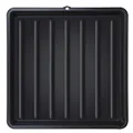 ToCi Grillrost Reinigungswanne 67 x 67 cm – Kunststoff Wanne für 60 cm Grillroste - Grillwanne mit Aufhängeöse - Reinigungsschale schwarz für BBQ & Grillzubehör