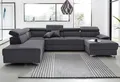 DOMO collection Wohnlandschaft Mira, inklusive Kopfteilverstellung für mehr Wohlfühlkomfort, U-Form, wahlweise mit Bettfunktion und Bettkasten, elegant und modern
