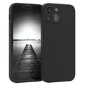 EAZY CASE - Silikonhülle für iPhone 13 Mini Hülle Silikon Case Schwarz weich stoßfeste Handyhülle Schutzhülle mit Kameraschutz Dünn Premium Schutz Cover TPU Phone Bumper in Mattschwarz