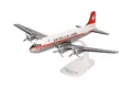 Herpa Modellflugzeug Swissair Douglas DC-4, Steckmodell, Miniatur im Maßstab 1:125, Sammlerstück, Modell mit Standfuß, Kunststoff