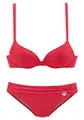 s.Oliver RED LABEL Beachwear LM Damen Tonja Bikini-Set, rot, 38 C