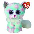 TY 2008069 Plush Toy, Green/Pink Cat Opal (US IMPORT)