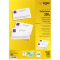Sigel DP839 Visitenkarten 85x55 mm 200g hochweiß