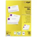 Sigel Visitenkarten Sigel DP839 Bedruckbare Visitenkarten, microperforiert 85 x 55 mm Hoch weiß