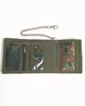 Geldbörse mit Sicherheitskette, Brieftasche, Military, Outdoor, Military   -NEU-