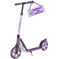 HUDORA BigWheel® 205 Advanced Scooter - lavender - Komfortabler Aluminium-Roller für bis zu 100kg - höhenverstellbar & zusammenklappbar - Violett