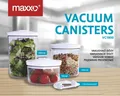 Maxxo Vacuum Seal Canisters VC1800  3pcs For Vacuum Machines With Adapter Hose