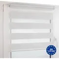 Doppelrollo (130 x 160 cm, Weiß) - Weiß