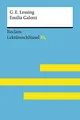 Emilia Galotti von Gotthold Ephraim Lessing: Lektürehilfe; Vorbereitung auf Klausur, Abitur und Matura – Pelster, Theodor – Lektüreschlüssel – 15449 (Reclam Lektüreschlüssel XL)