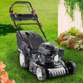 BRAST Benzin Rasenmäher mit Antrieb | 3,5kW(4,76PS) | 46cm Schnittbreite | viele Modelle | TÜV | 4 Takt OHV Motor | 30-80mm Schnitthöhe | 60L Fangkorb | Stahlgehäuse | 18170 Speed