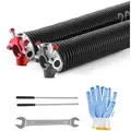 VEVOR Torsionsfedern für Garagentore Paar Φ5,26xΦ50,8x618mm mit Wickelstäben