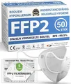 ADESTE - 50 FFP2 NR Masken hygienische 5-lagige Staubschutzmaske Mundschutzmaske