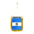 AZ FLAG - Wimpel Argentinien - 15x10 cm - Argentinische Mini Flagge 10 x 15 Cm - Auto Pennant Spezielle Auto