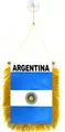 Wimpel ARGENTINIEN 15x10cm - ARGENTINISCHE Mini Flagge 10 x 15 cm - Auto Pennant