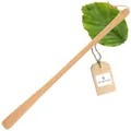 HOFMEISTER® Schuhlöffel lang Holz Schuhanzieher - Schuhe und Stiefel schnell An- & Ausziehen, erspart lästiges Bücken, auch für Senioren & Schwangere, aus geölter Buche, 63 cm Länge