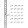 VEVOR Regalklammern, 40er-Pack, Pilaster Regalhalter aus Stahl zur Unterstützung von Metall-, Holz- & Glasregalen, kompatibel mit Schränken, Bücher