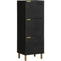vidaXL Highboard Schwarz 40x33x110 cm Holzwerkstoff 4017677