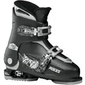 Roces Idea Up Kinder Skistiefel Schwarz-Silber Größenverstellbar Mitwachsend