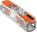 WAGO 221-2411 Verbindungsklemme flexibel: 0.14-4 mm² starr: 0.2-4 mm² Polzahl: 1 60 St. Transparent, Orange