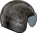 ROOF Jethelm BAMBOO Black schwarz natürliche Bambusfaser ECE 22.06 SM 57