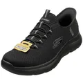 Skechers Herren Slippers Summits Vegan Schwarz - 46 EU