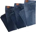 Stone Rich 3er Pack Herren Jeans aus Denim-Stretch, Regular-Fit, bequemer Komfortbund, 5 Taschen, strapazierfähig & pflegeleicht, Gr. 28
