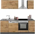 KOCHSTATION Küchenzeile KS-Colmar, ohne E-Geräte, Breite 210 cm