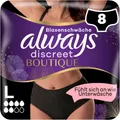Always Discreet Boutique Inkontinenz-Höschen Plus Schwarz Frauen L 8 Höschen