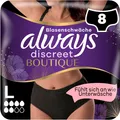 Always Discreet Boutique Inkontinenz-Höschen Plus Schwarz, Frauen, L, 8 Höschen