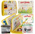 Lions Collection Lernspielzeug Busy Board Deutsch - Montessori Spielzeug - Motorikmappe, Quiet Book