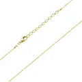 MATERIA Kinderkette Gold Kette Mädchen 925 Sterling Silber vergoldet 36-40cm