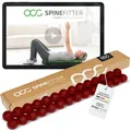 SPINEFITTER by SISSEL® Rot | Massagegerät für Rücken & Balance | Rückentrainer löst Verspannungen & Blockaden | Ideal zu Pilates und Yoga | Zur Entspannung der Wirbelsäule | Für Zuhause & Praxis