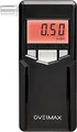 OVERMAX AD-06 Alkomat Professional, elektrochemischer Platinsensor, Genauigkeit bis zu 0,05, Bereich von 0,00 ‰ bis 4,00 ‰, 10 Mundstücke enthalten, 2 AA-Batterien