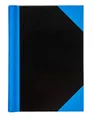 Idena 10351 - Kladde DIN A7, 96 Blatt ,70 g/m², liniert, fester Einband, blau/schwarz, 1 Stück