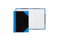 Idena Notizbuch Idena Kladde liniert 96 Blatt 70g/m² schwarz/blau DIN A7