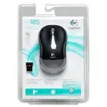 Logitech M 185 Cordless Notebook Mouse USB schwarz / grau