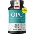 NATURE LOVE® OPC Traubenkernextrakt - 180 Kapseln - mit 800mg Extrakt / Tag