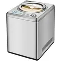 Eismaschine Profi Plus edelstahl (gebürstet), für 2.500ml Eiscreme, 250 Watt Kompressor