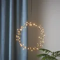 LED Lichtkranz Nike - 95 warmweiße LED - D: 24cm - für Innen - schwarz