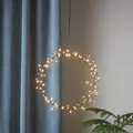 LED Kranz Draht Türkranz Wandkranz Leuchtkranz Dekokranz 95LED D: 24cm Innen