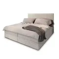 MASSENO Boxbett mit Bettkasten Pisa , creme , Maße (cm): B: 180 H: 98