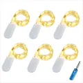 20er Micro LED Lichterkette mit CR2032 Batterie betrieb Auf 2 Meter Silberdraht