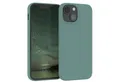 EAZY CASE Handyhülle Premium Silikon Case für Apple iPhone 13 Mini 5,4 Zoll, Silikonhülle Slimcover mit Displayschutz Hülle Cover Grün / Nachtgrün