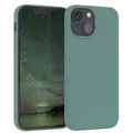 Für Apple iPhone 13 Mini Handyhülle Silikon Case Schutz Hülle Cover Nachtgrün