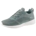 Skechers Bobs Squad - Tough Talk Sneaker Freizeitschuh, Halbschuh, Schnürschuh mit Skech-Knit grün 40 EU