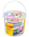 EBERHARD FABER - Straßenmalkreide im Eimer, 20 Stück bunt - Länge 9,5 cm - NEU