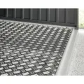 Hörmann Ecostar Aluminium Fußboden für EcoStar Kaminholzregale Typ 1,silber,Typ 1