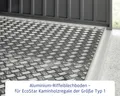 EcoStar Riffelblech-Boden Fußboden Paket Typ 1 für Kaminholzregal