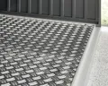 Hörmann Ecostar Aluminium Fußboden für EcoStar Kaminholzregale Typ 1, silber, Typ 1